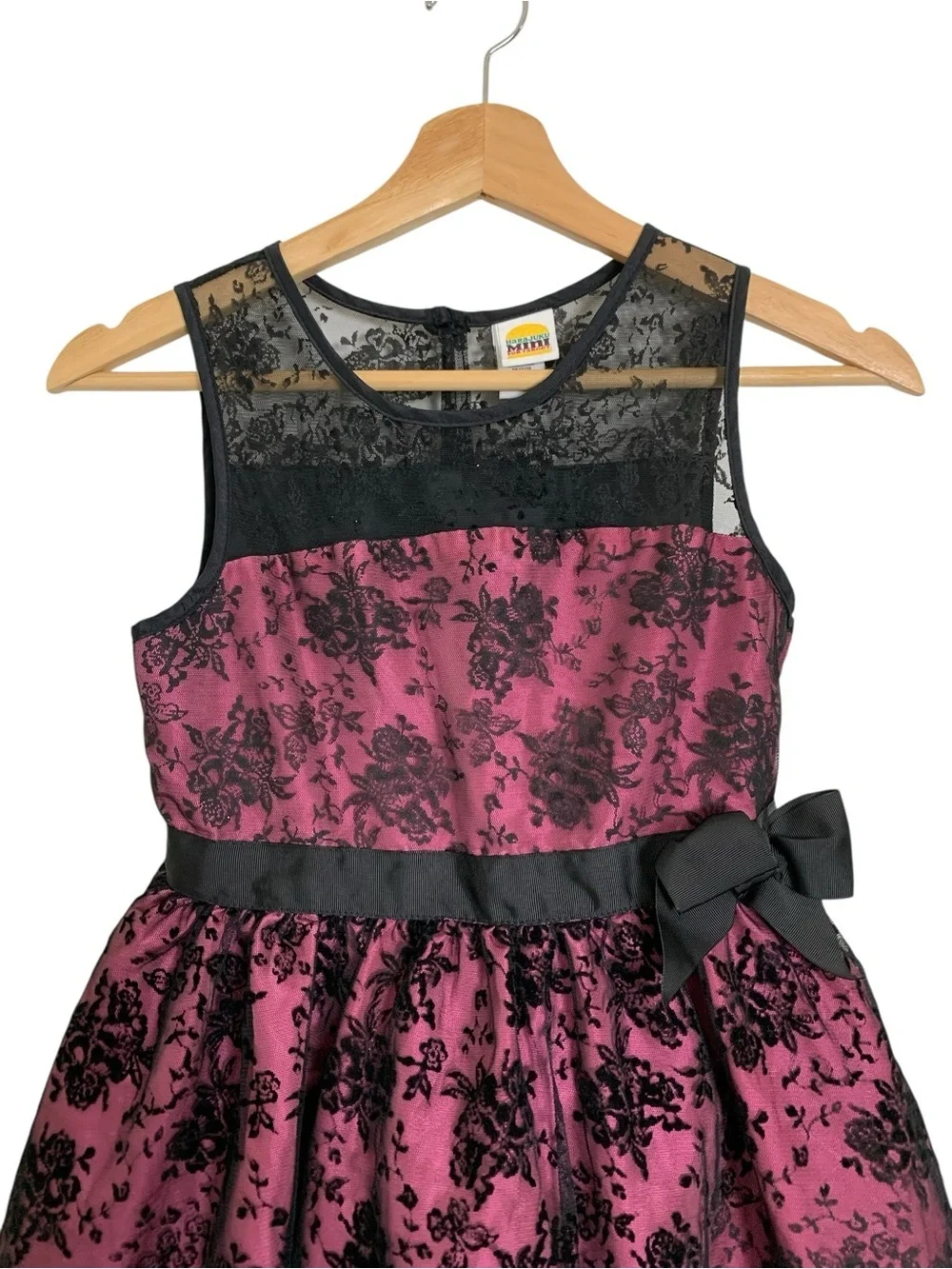 Harajuku Mini Target Whimsygoth Black Lace Dress Girls 14/16 Retro Tulle Party